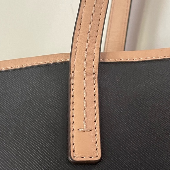 COACH Metro Saffiano Black Leather Tote - Picture 8 of 16